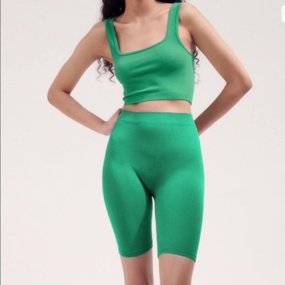 Zara Green Women's Shorts